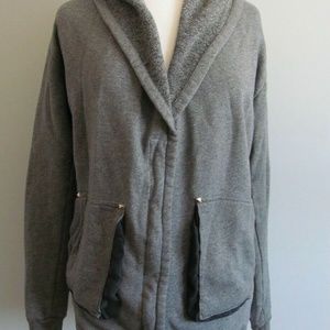 Aritzia Wilfred free gray Rousseau  sweater jacket